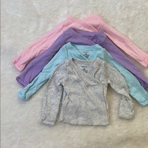 Newborn side snap tees